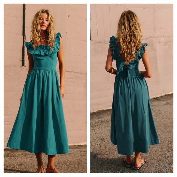 Free People Dresses & Skirts - Free people Ruffle It Up Midi Dress